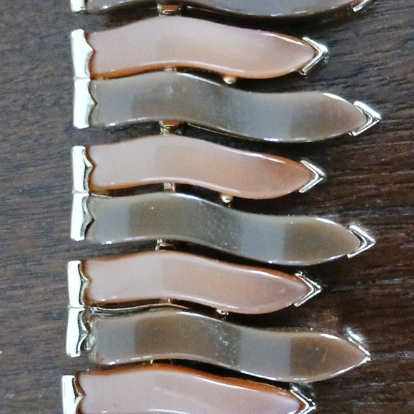 Vintage 1950s Lisner Choker/Necklace,  17" shades of brown - Picture 6 of 9